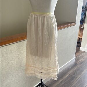 Vintage slip Cream Skirt